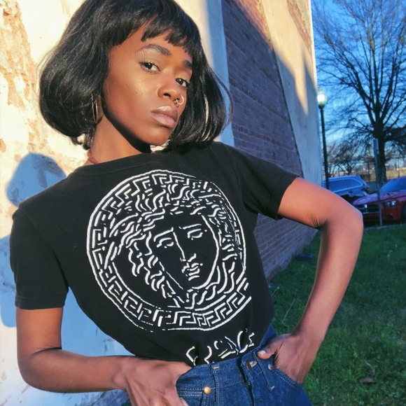 versace jeans black t shirt